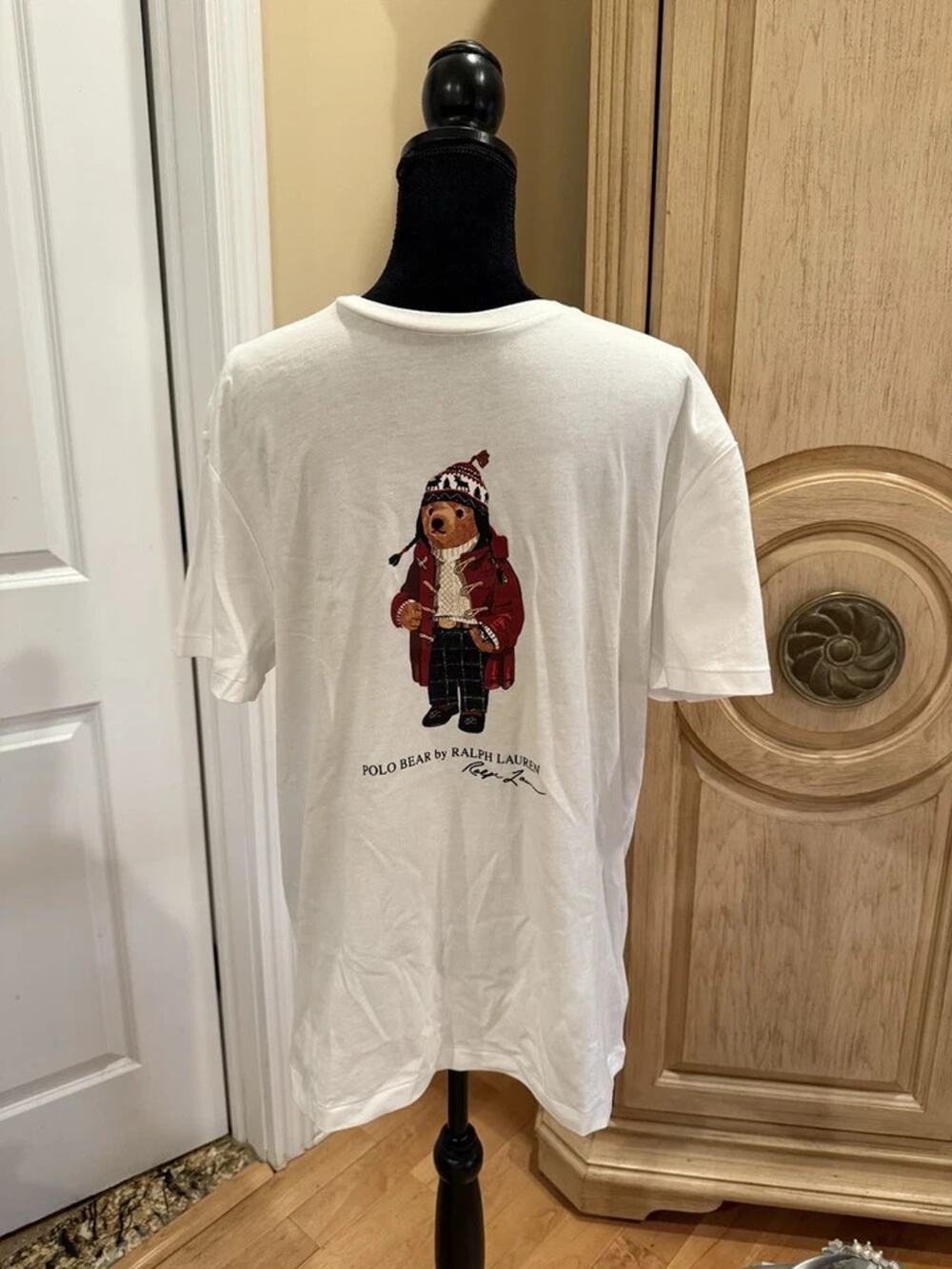 Polo Ralph Lauren Holiday bear classic fit White T-shirt men’s size S NWT